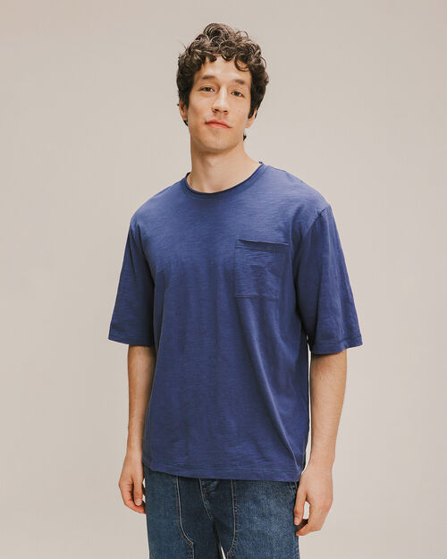 Playera Oversize Azul